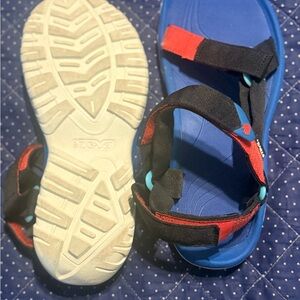 Blue and Red Sandals. *MAKE AN OFFER. MUST SELL!!*